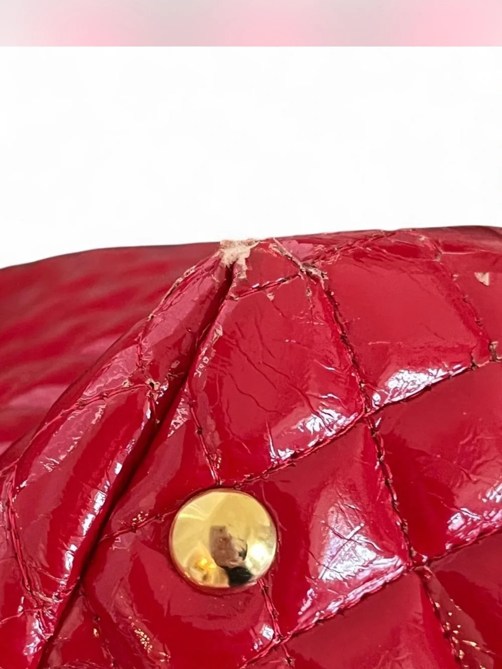 Alessandro Dell'Acqua Quilted Red Tote